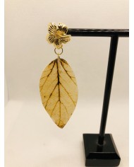 EDICIÓN LMITADA RODIO pendientes de hoja natural artesanales