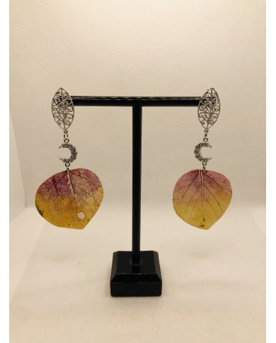 EDICIÓN LIMITADA RODIO pendientes de hoja natural