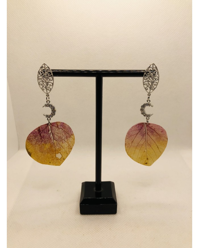 EDICIÓN LIMITADA RODIO pendientes de hoja natural