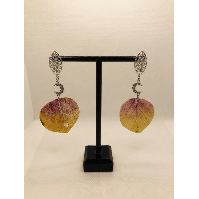 EDICIÓN LIMITADA RODIO pendientes de hoja natural