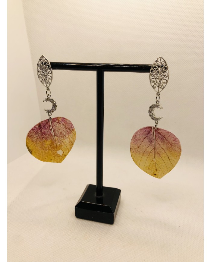 EDICIÓN LIMITADA RODIO pendientes de hoja natural