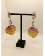 EDICIÓN LIMITADA RODIO pendientes de hoja natural