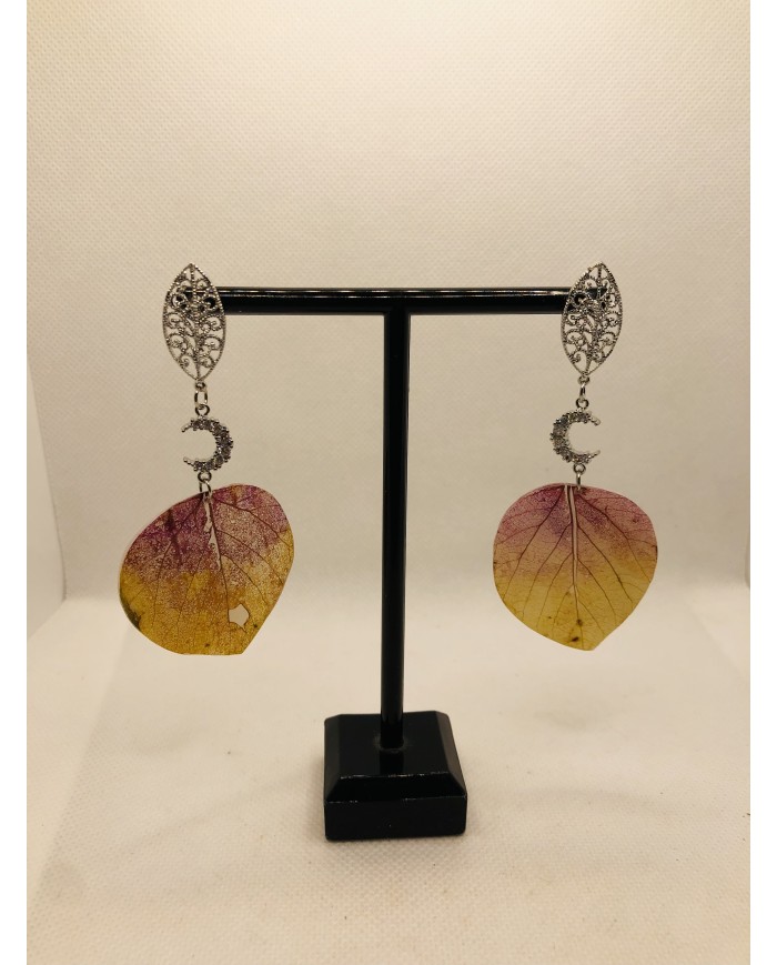 EDICIÓN LIMITADA RODIO pendientes de hoja natural