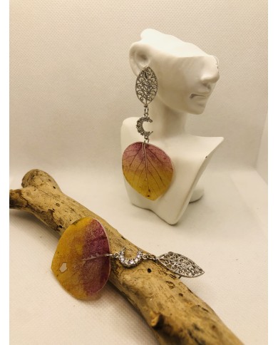 EDICIÓN LIMITADA RODIO pendientes de hoja natural