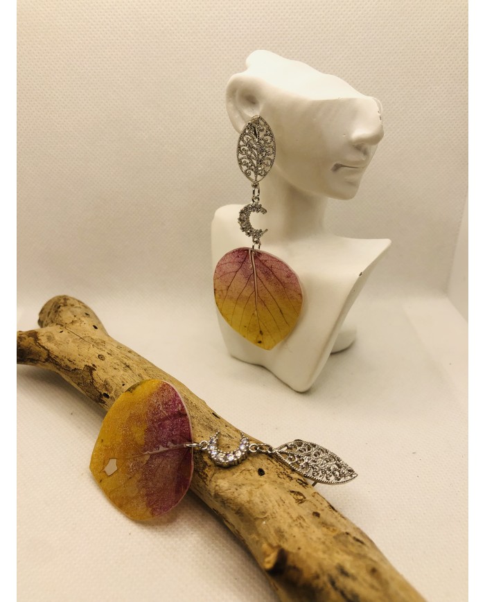 EDICIÓN LIMITADA RODIO pendientes de hoja natural