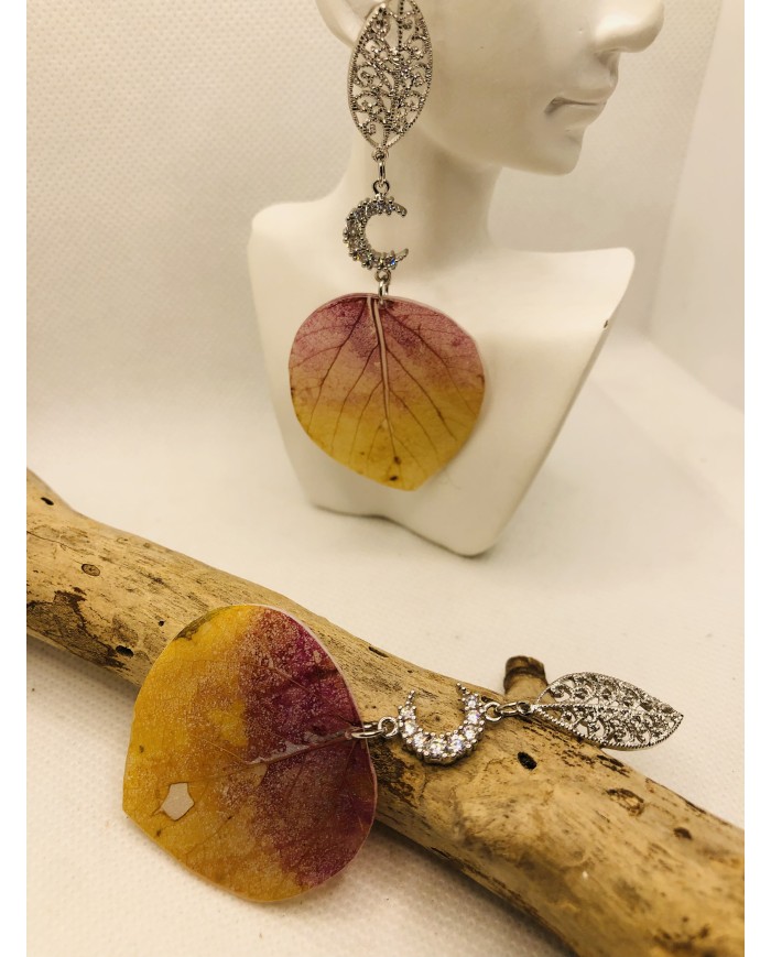 EDICIÓN LIMITADA RODIO pendientes de hoja natural