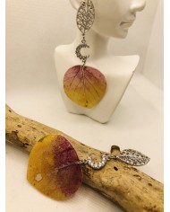 EDICIÓN LIMITADA RODIO pendientes de hoja natural