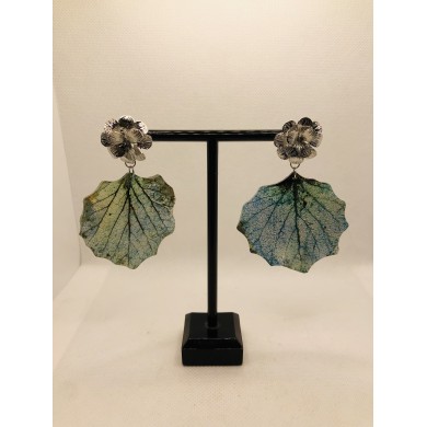 EDICIÓN LIMITADA RODIO pendientes artesanos de hoja