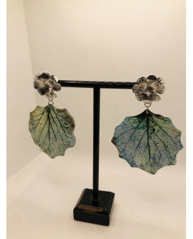 EDICIÓN LIMITADA RODIO pendientes artesanos de hoja