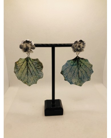 EDICIÓN LIMITADA RODIO pendientes artesanos de hoja