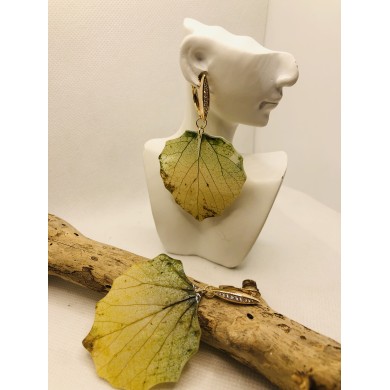 EDICIÓN LIMITADA RODIO pendientes de hoja natural