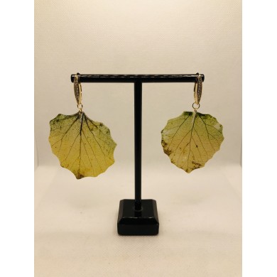 EDICIÓN LIMITADA RODIO pendientes de hoja natural