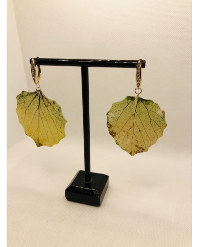 EDICIÓN LIMITADA RODIO pendientes de hoja natural