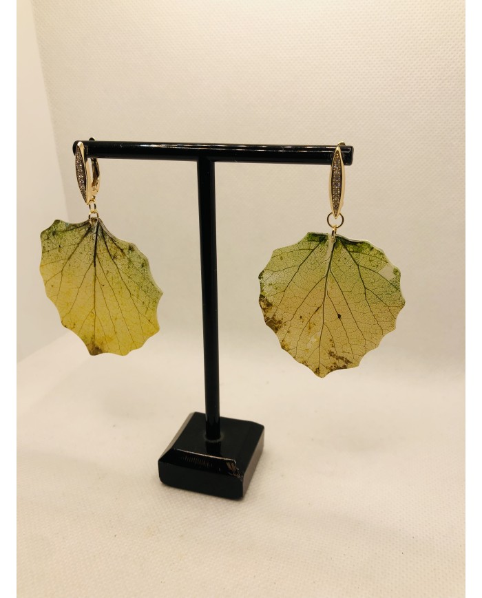 EDICIÓN LIMITADA RODIO pendientes de hoja natural