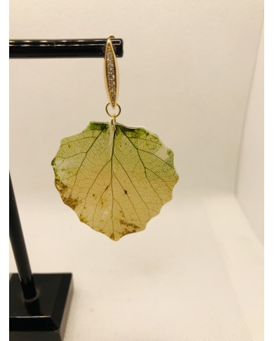 EDICIÓN LIMITADA RODIO pendientes de hoja natural