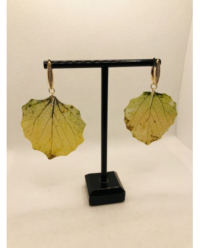 EDICIÓN LIMITADA RODIO pendientes de hoja natural