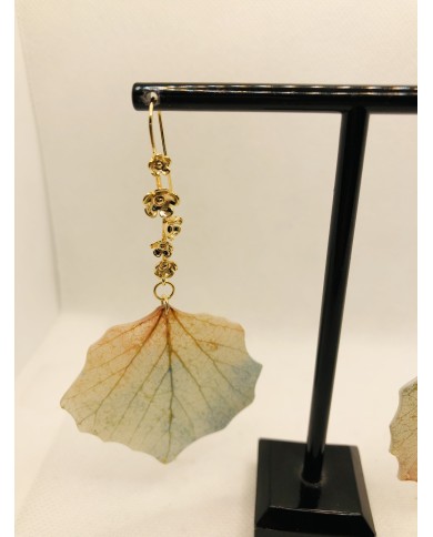 EDICIÓN LIMITADA pendientes artesanos de hoja natural