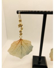 EDICIÓN LIMITADA pendientes artesanos de hoja natural
