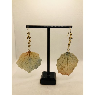 EDICIÓN LIMITADA pendientes artesanos de hoja natural