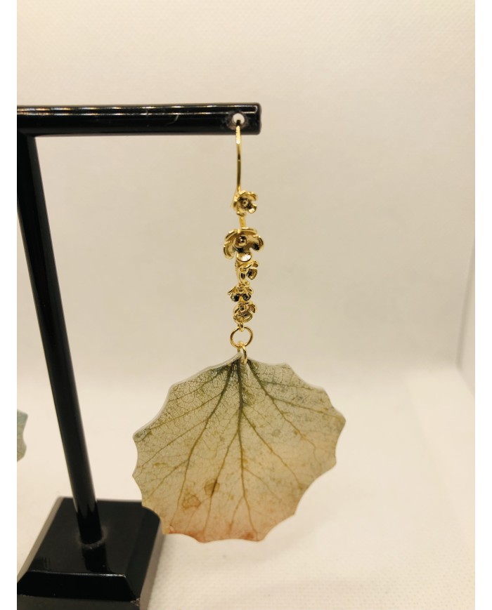 EDICIÓN LIMITADA pendientes artesanos de hoja natural