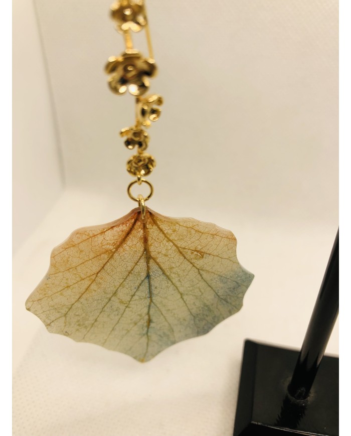 EDICIÓN LIMITADA pendientes artesanos de hoja natural