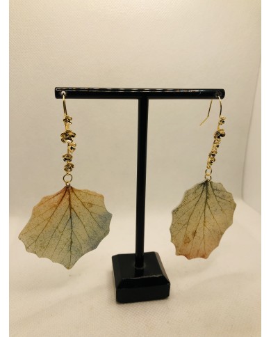 EDICIÓN LIMITADA pendientes artesanos de hoja natural