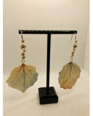 EDICIÓN LIMITADA pendientes artesanos de hoja natural
