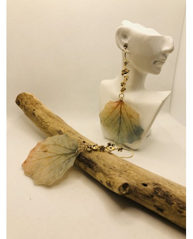 EDICIÓN LIMITADA pendientes artesanos de hoja natural