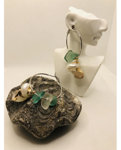 EDICIÓN LIMITADA pendientes de cristal marino o seaglass