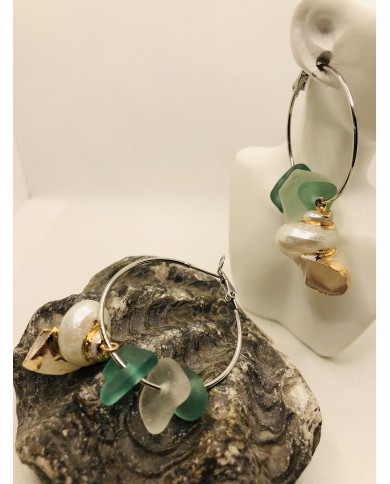 EDICIÓN LIMITADA pendientes de cristal marino o seaglass