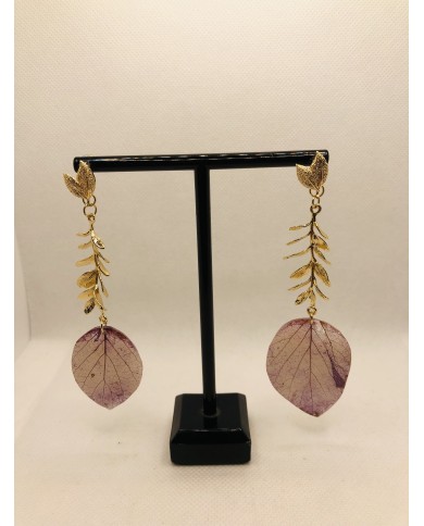 EDICIÓN LIMITADA pendientes artesanos de hoja natural