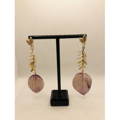 EDICIÓN LIMITADA pendientes artesanos de hoja natural