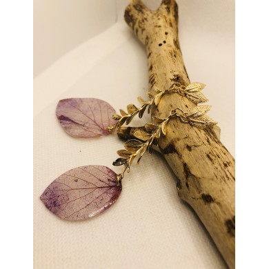 EDICIÓN LIMITADA pendientes artesanos de hoja natural