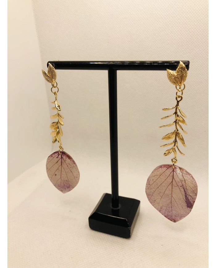 EDICIÓN LIMITADA pendientes artesanos de hoja natural