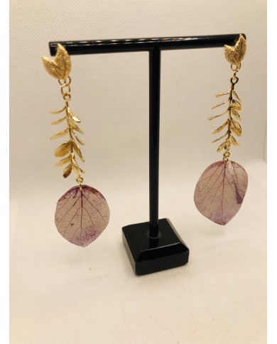 EDICIÓN LIMITADA pendientes artesanos de hoja natural