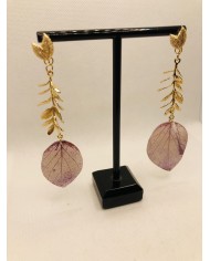 EDICIÓN LIMITADA pendientes artesanos de hoja natural