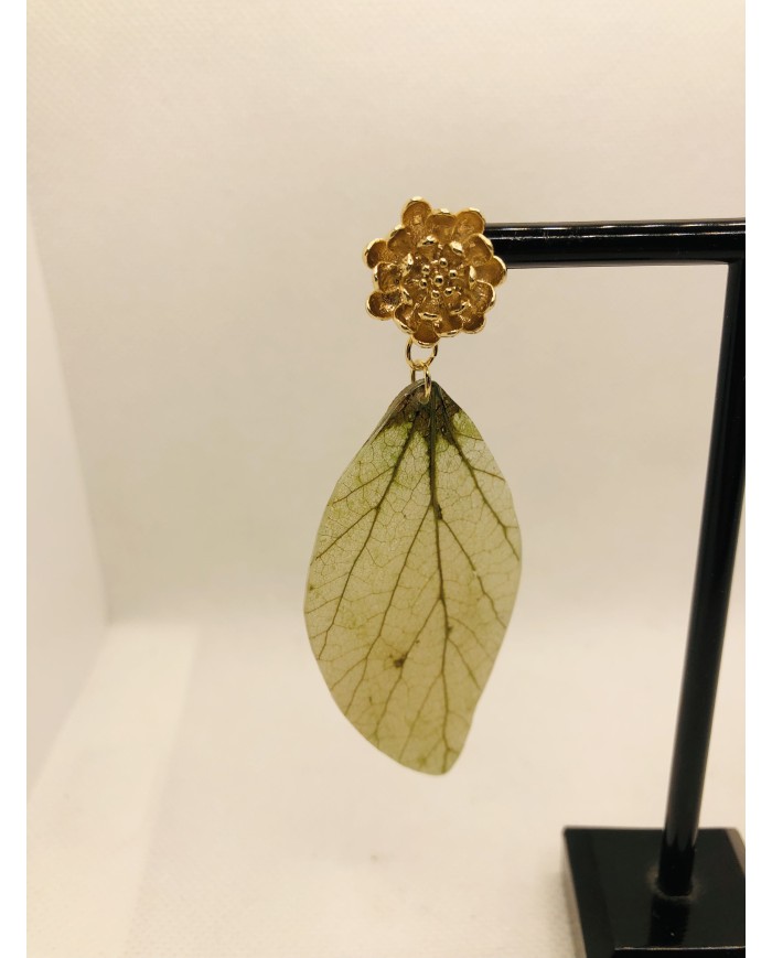 EDICIÓN LIMITADA pendientes artesanos de hoja natural