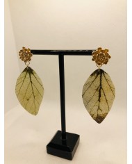 EDICIÓN LIMITADA pendientes artesanos de hoja natural