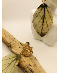 EDICIÓN LIMITADA pendientes artesanos de hoja natural