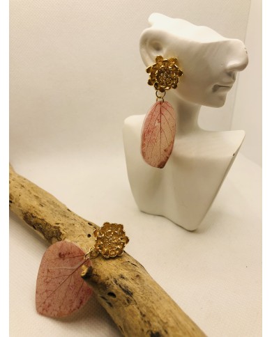 EDICIÓN LIMITADA pendientes de hoja natural artesanos