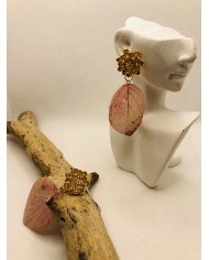 EDICIÓN LIMITADA pendientes de hoja natural artesanos