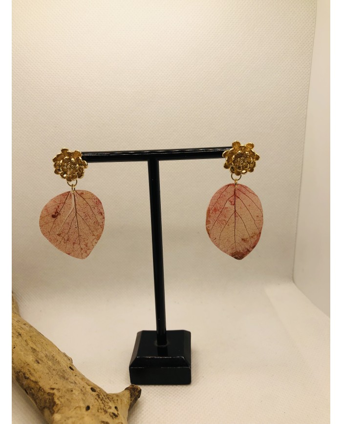 EDICIÓN LIMITADA pendientes de hoja natural artesanos