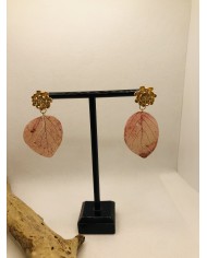 EDICIÓN LIMITADA pendientes de hoja natural artesanos