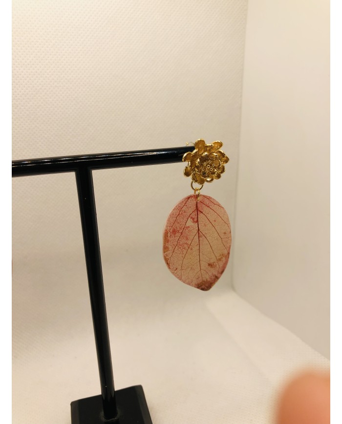 EDICIÓN LIMITADA pendientes de hoja natural artesanos