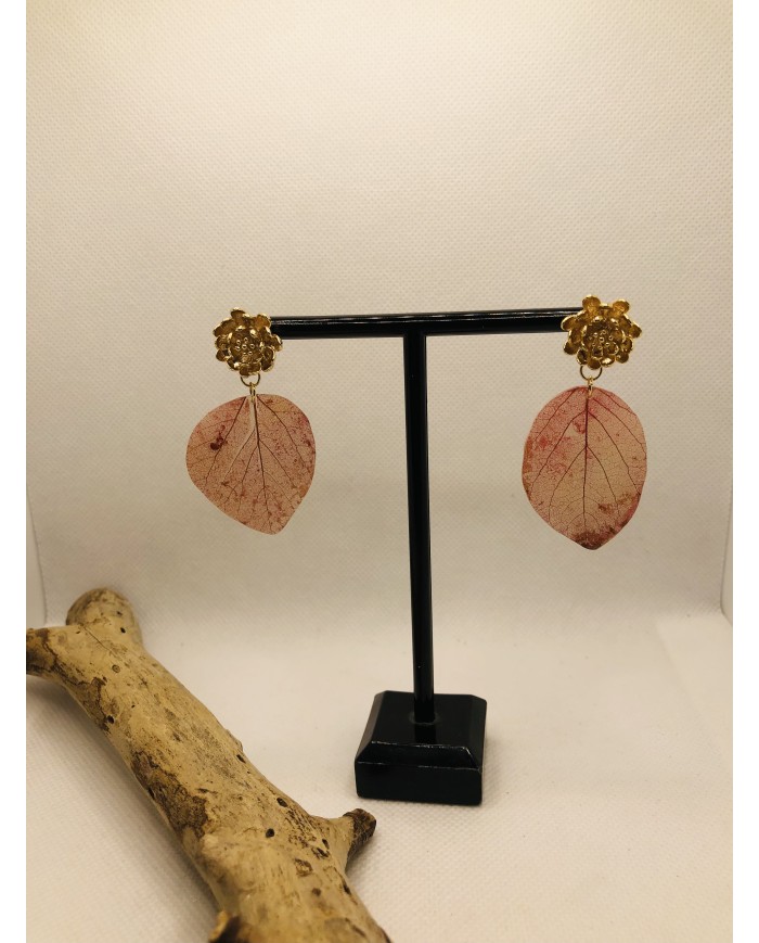 EDICIÓN LIMITADA pendientes de hoja natural artesanos