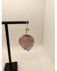 EDICIÓN LIMITADA pendientes artesanos de hoja de álamo