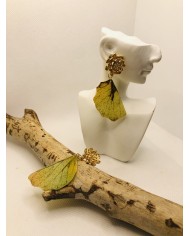 EDICIÓN LIMITADA pendientes artesanos de hoja natural