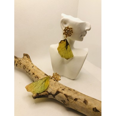 EDICIÓN LIMITADA pendientes artesanos de hoja natural