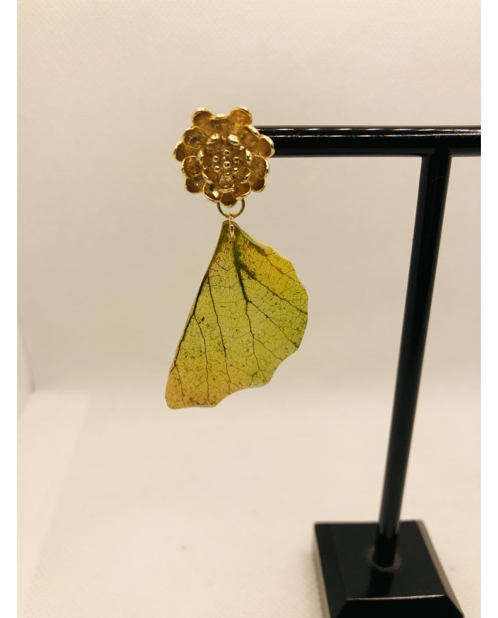 EDICIÓN LIMITADA pendientes artesanos de hoja natural