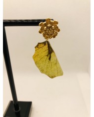 EDICIÓN LIMITADA pendientes artesanos de hoja natural